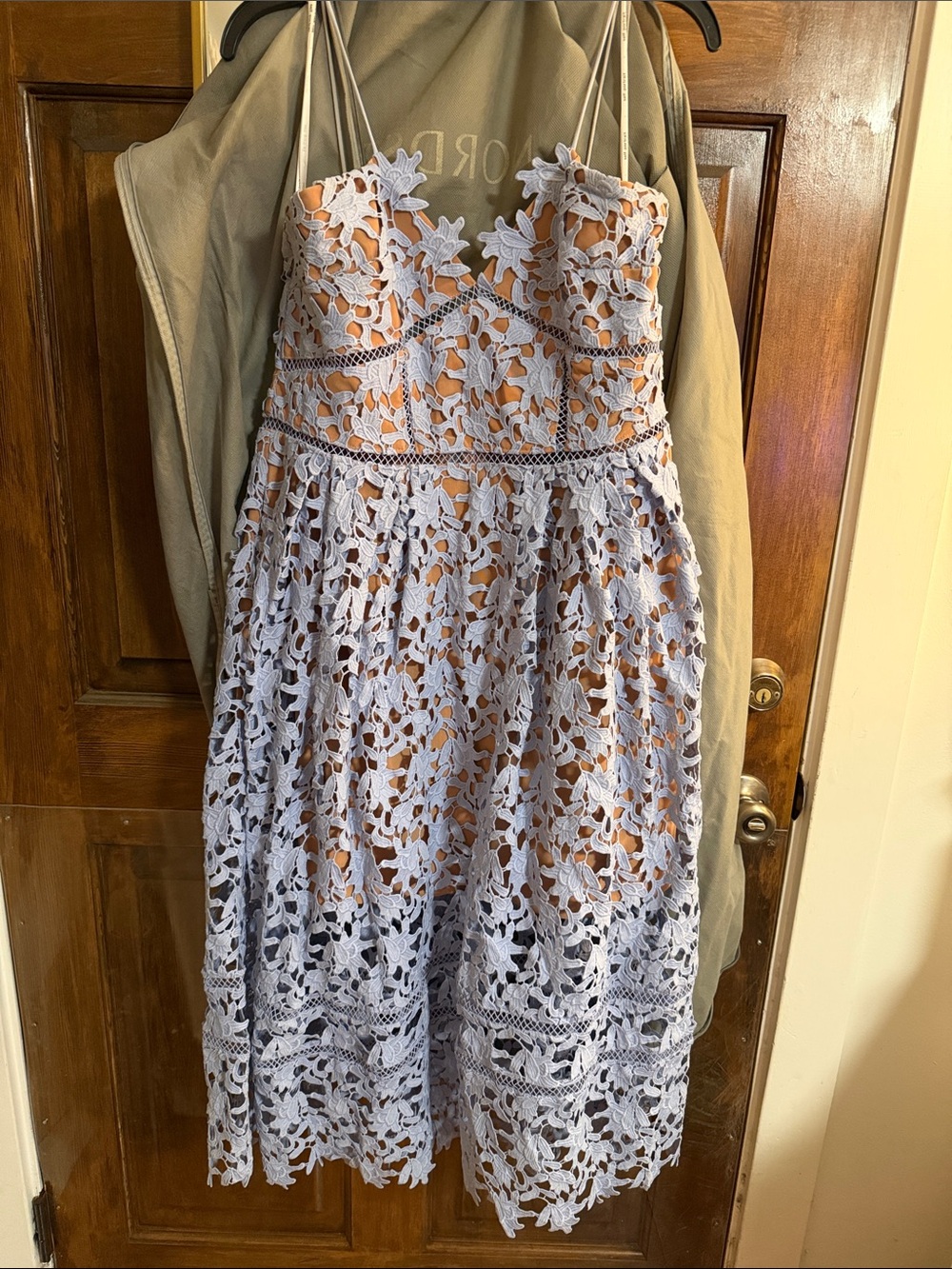 Self-portrait Pastel Blue midi Azaelea Dress